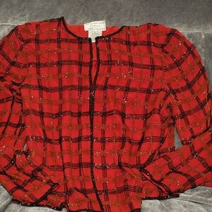 Adrianna Papell Vintage 1996 Fully Beaded Cardigan